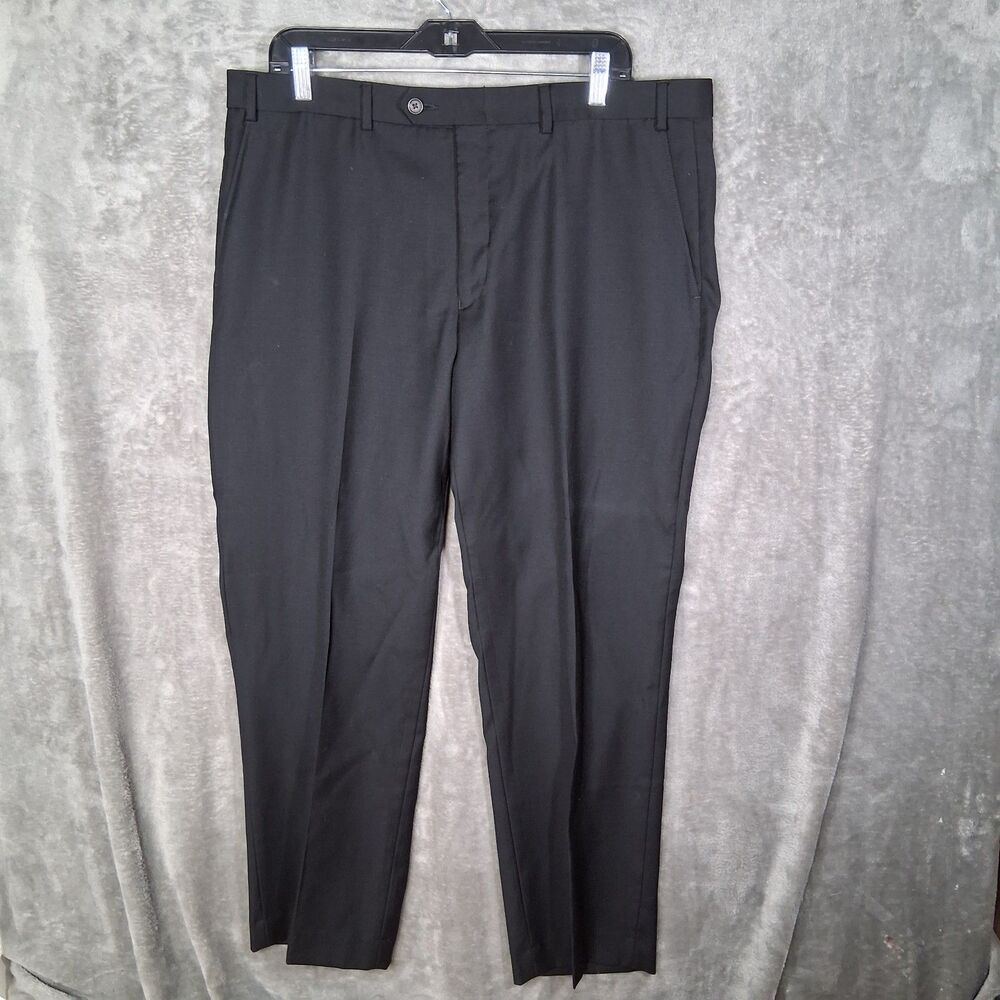 Ralph Lauren Dress Pants 40x30‎ Inseam 29 Black Pleated Preppy